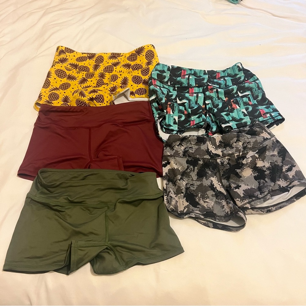 Bundle of 5 XS CrossFit Workout Shorts (Booty)